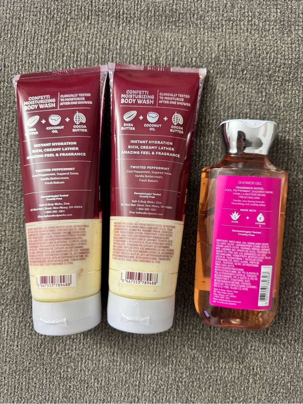 *BUNDLE* Bath & Body Works Twisted Peppermint Body Wash Set